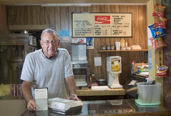 Alvin Svoboda of Ganado Cinema. Photo by Jessica Coleman