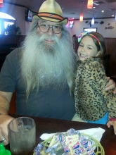 Barry Carney and his granddaughter Elana.