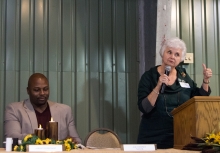 Cuero Mayor Sara Post Meyer and Adrian Robinson